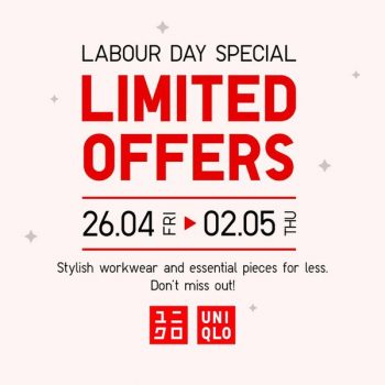 UNIQLO-Labour-Day-Special-350x350 - Apparels Fashion Accessories Fashion Lifestyle & Department Store Johor Kedah Kelantan Kuala Lumpur Melaka Negeri Sembilan Online Store Pahang Penang Perak Perlis Promotions & Freebies Putrajaya Sabah Sarawak Selangor Terengganu 