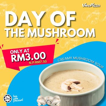 Vivo-Pizza-Day-of-the-Mushroom-Special-350x350 - Food , Restaurant & Pub Johor Kedah Kelantan Kuala Lumpur Melaka Negeri Sembilan Pahang Penang Perak Perlis Pizza Promotions & Freebies Putrajaya Sabah Sales Happening Now In Malaysia Sarawak Selangor Terengganu 