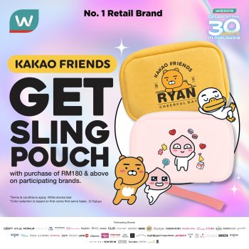 Watsons-Kakao-Friends-Sling-Pouch-Promo-350x350 - Beauty & Health Health Supplements Johor Kedah Kelantan Kuala Lumpur Melaka Negeri Sembilan Pahang Penang Perak Perlis Personal Care Promotions & Freebies Putrajaya Sabah Sarawak Selangor Terengganu 