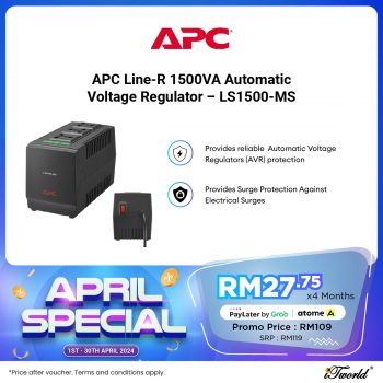 iTworld-APC-April-Special-6-350x350 - Computer Accessories Electronics & Computers IT Gadgets Accessories Johor Kedah Kelantan Kuala Lumpur Melaka Negeri Sembilan Online Store Pahang Penang Perak Perlis Promotions & Freebies Putrajaya Sabah Sarawak Selangor Terengganu 