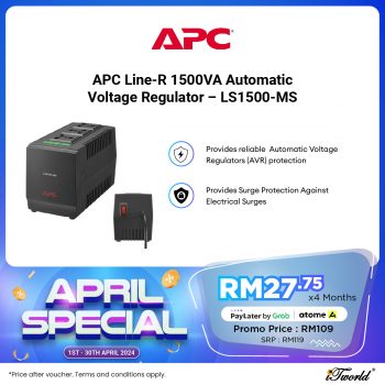 iTworld-APC-April-Special-6-350x350 - Computer Accessories Electronics & Computers IT Gadgets Accessories Johor Kedah Kelantan Kuala Lumpur Melaka Negeri Sembilan Online Store Pahang Penang Perak Perlis Promotions & Freebies Putrajaya Sabah Sales Happening Now In Malaysia Sarawak Selangor Terengganu 