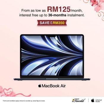 iTworld-MacBook-Air-13-Promo-350x350 - Electronics & Computers IT Gadgets Accessories Johor Kedah Kelantan Kuala Lumpur Laptop Melaka Negeri Sembilan Online Store Pahang Penang Perak Perlis Promotions & Freebies Putrajaya Sabah Sarawak Selangor Terengganu 