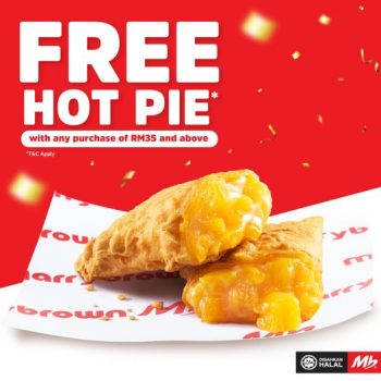 Marrybrown-Malaysia-Free-Hot-Pie-Promotion-350x350 - Fast Food Food , Restaurant & Pub Johor Kedah Kelantan Kuala Lumpur Melaka Negeri Sembilan Pahang Penang Perak Perlis Promotions & Freebies Putrajaya Sabah Sarawak Selangor Terengganu 