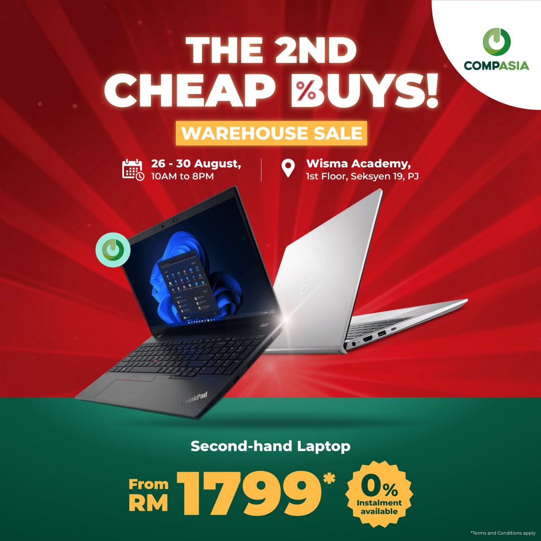 CompAsia-Malaysia-–-The-2nd-Cheap-Buys-Warehouse-Sale-18 - Electronics & Computers IT Gadgets Accessories Mobile Phone Selangor Warehouse Sale & Clearance in Malaysia