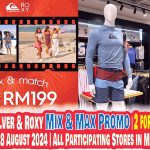 10-28 August 2024: Boardriders, Quiksilver & Roxy Special Mix & Match Promotion