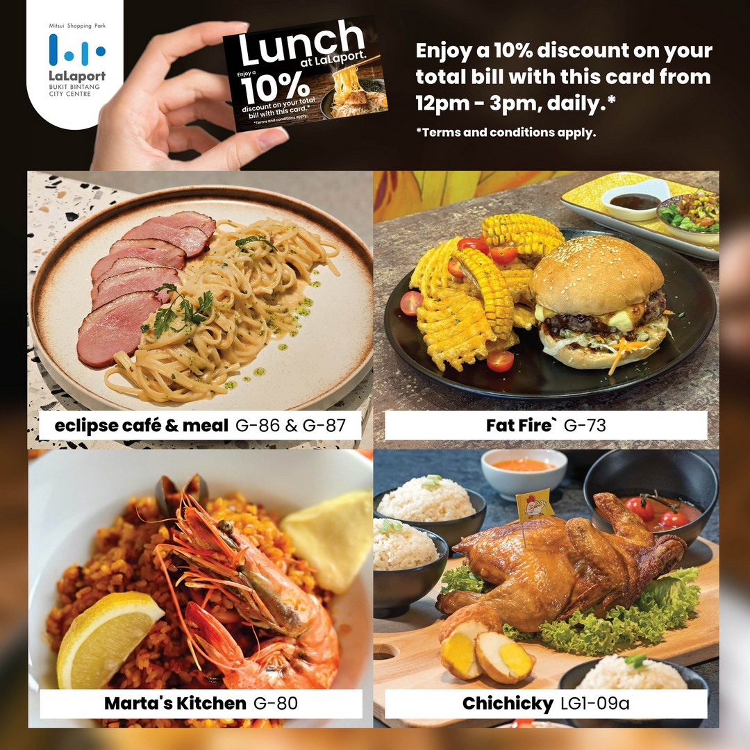 LaLaport-Bukit-Bintang-City-Centre-Lunch-Reward-Card-Promotion-5 - Food , Restaurant & Pub Kuala Lumpur Promotions & Freebies Selangor