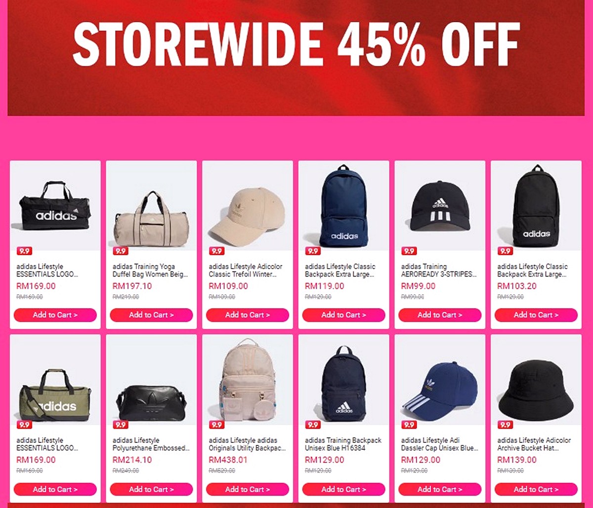 Clearance-Shop-online-with-adidas-now-Visit-adidas-on-Lazada- - Apparels Bags Bicycles Fashion Accessories Fashion Lifestyle & Department Store Fitness Footwear Golf Johor Kedah Kelantan Kuala Lumpur Location Melaka Nationwide Negeri Sembilan Online Store Outdoor Sports Pahang Penang Perak Perlis Putrajaya Sabah Sarawak Selangor Sports,Leisure & Travel Sportswear Terengganu Warehouse Sale & Clearance in Malaysia 