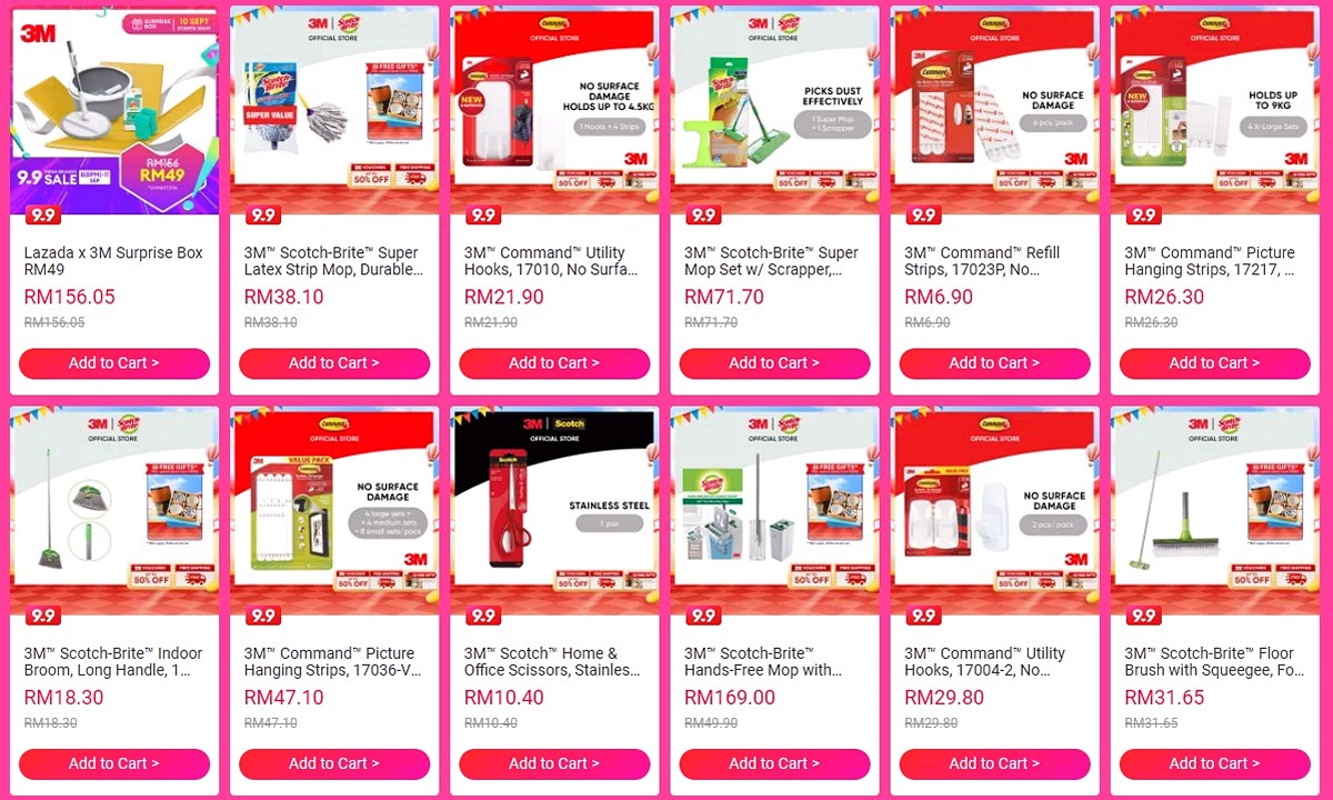 Shop-online-with-3M-now-Visit-3M-on-Lazada-Catalogue - Building Materials Home & Garden & Tools Hygiene Johor Kedah Kelantan Kuala Lumpur Melaka Nationwide Negeri Sembilan Online Store Pahang Penang Perak Perlis Putrajaya Sabah Safety Tools & DIY Tools Sanitary & Bathroom Sarawak Selangor Terengganu Warehouse Sale & Clearance in Malaysia 