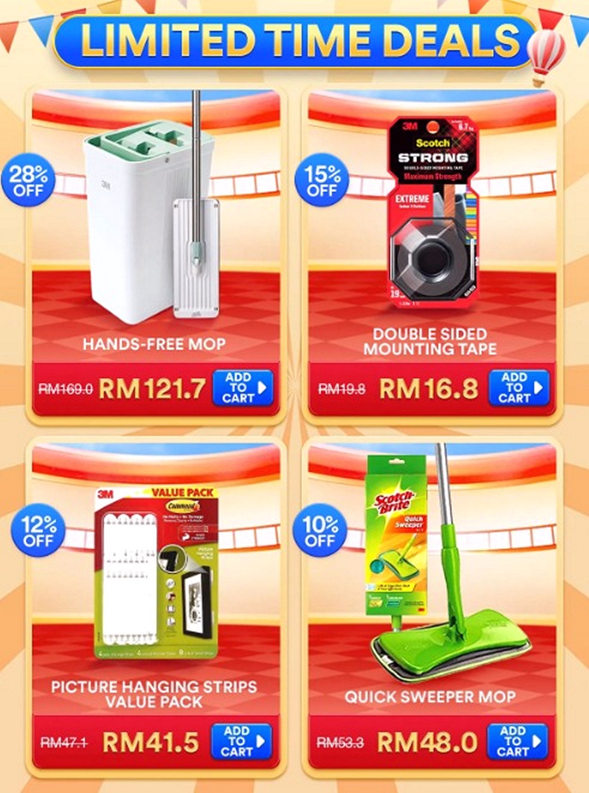 Shop-online-with-3M-now-Visit-3M-on-Lazada-Limited-Time-Deals- - Building Materials Home & Garden & Tools Hygiene Johor Kedah Kelantan Kuala Lumpur Melaka Nationwide Negeri Sembilan Online Store Pahang Penang Perak Perlis Putrajaya Sabah Safety Tools & DIY Tools Sanitary & Bathroom Sarawak Selangor Terengganu Warehouse Sale & Clearance in Malaysia 
