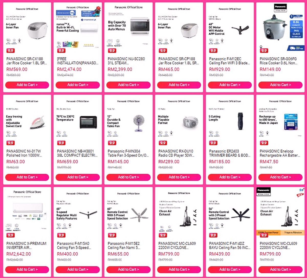 Shop-online-with-Panasonic-now-Visit-Panasonic-on-Lazada- - Audio System & Visual System Computer Accessories Electronics & Computers Home Appliances IT Gadgets Accessories Johor Kedah Kelantan Kitchen Appliances Kuala Lumpur Location Melaka Nationwide Negeri Sembilan Online Store Pahang Penang Perak Perlis Putrajaya Sabah Sarawak Selangor Terengganu Warehouse Sale & Clearance in Malaysia 