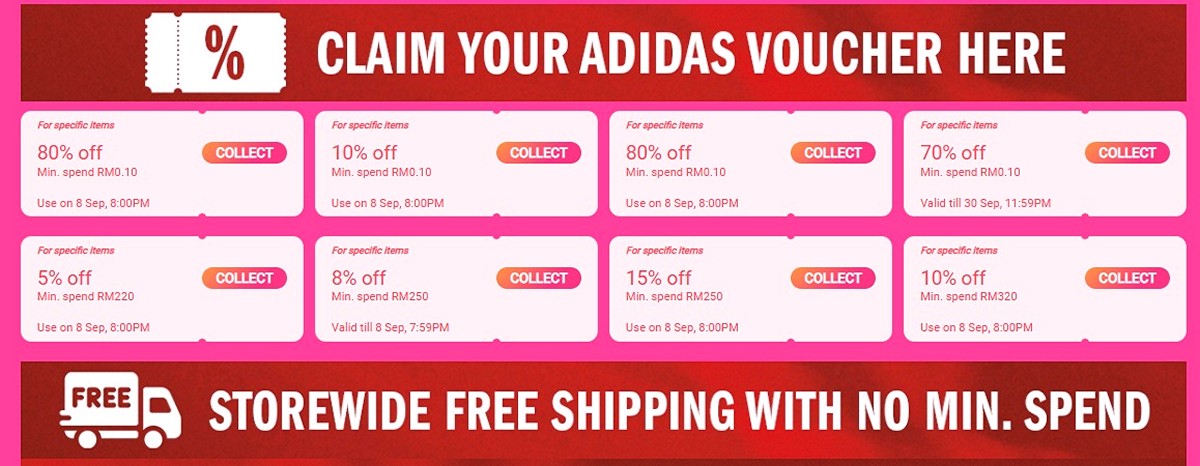 Shop-online-with-adidas-now-Visit-adidas-on-Lazada-Collect-Voucher-01- - Apparels Bags Bicycles Fashion Accessories Fashion Lifestyle & Department Store Fitness Footwear Golf Johor Kedah Kelantan Kuala Lumpur Location Melaka Nationwide Negeri Sembilan Online Store Outdoor Sports Pahang Penang Perak Perlis Putrajaya Sabah Sarawak Selangor Sports,Leisure & Travel Sportswear Terengganu Warehouse Sale & Clearance in Malaysia 