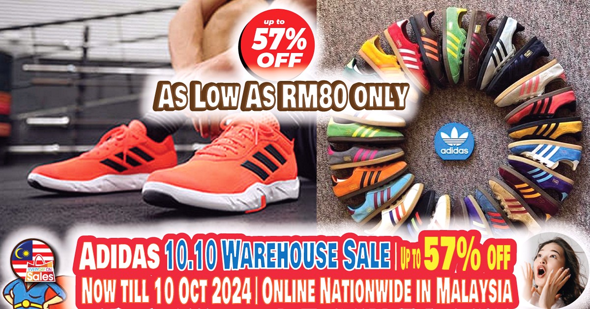 Adidas 10.10 Warehouse Sale – Enjoy Up to 57% Off with Extra Buy 3, Get ...