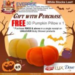 31 October 2024 onwards: Everrise, Halloween Treat: Special Promotion with a 3D Pumpkin Pillow Giveaway