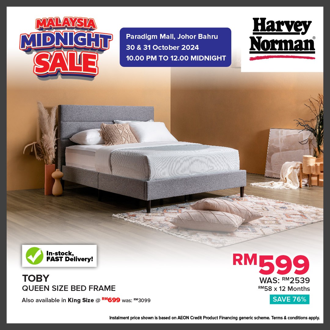Harvey-Norman-Malaysia-Unmissable-Midnight-Deals-12 - Beddings Electronics & Computers Furniture Home & Garden & Tools Home Appliances Home Decor Johor Kitchen Appliances Malaysia Sales