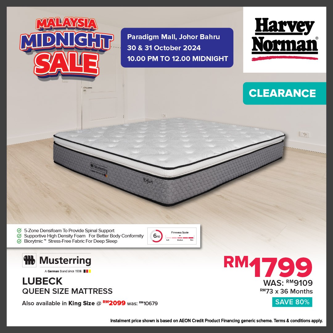 Harvey-Norman-Malaysia-Unmissable-Midnight-Deals-13 - Beddings Electronics & Computers Furniture Home & Garden & Tools Home Appliances Home Decor Johor Kitchen Appliances Malaysia Sales