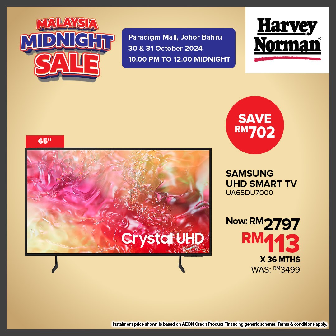 Harvey-Norman-Malaysia-Unmissable-Midnight-Deals-8 - Beddings Electronics & Computers Furniture Home & Garden & Tools Home Appliances Home Decor Johor Kitchen Appliances Malaysia Sales
