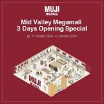 11-13 October 2024: MUJI Mid Valley Megamall Opening: Exciting Discounts and Exclusive Offers Await