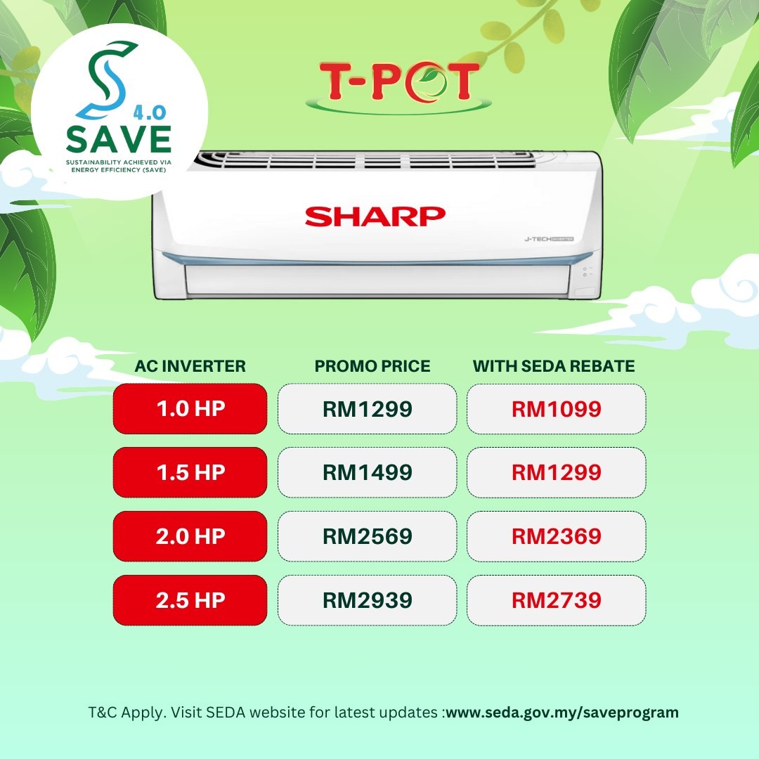 T-Pot-Malaysia-Enjoy-Rebates-on-Energy-Efficient-Appliances-5 - Electronics & Computers Home Appliances IT Gadgets Accessories Promotions & Freebies Selangor