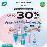 Now till 24 October 2024: Watsons Malaysia, 30% Off Biore Products, Exclusive Online Promotion