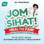 8-13 October 2024: Watsons Malaysia, Exciting Offers & Free Gifts at Jom Sihat Health Fair