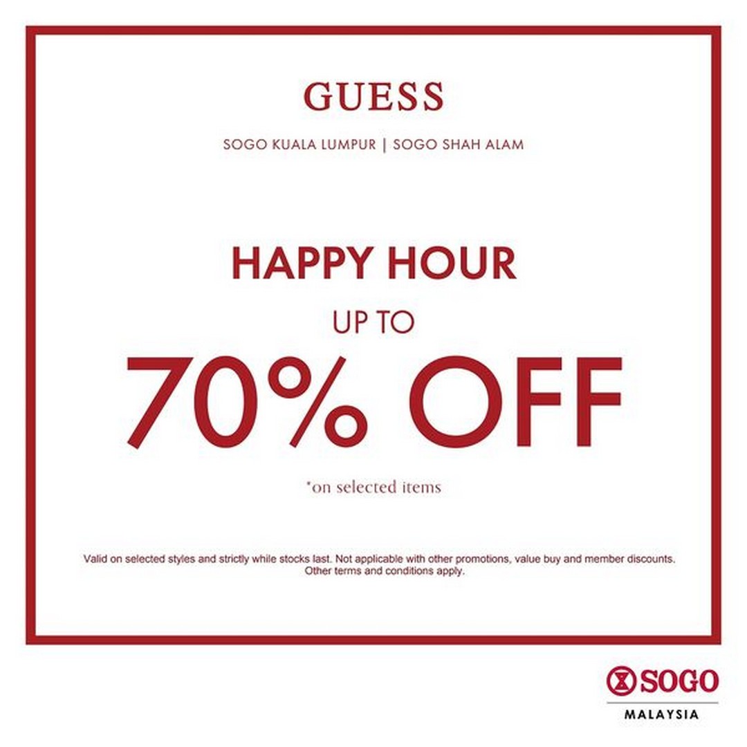 1 10 November 2024 SOGO Malaysia GUESS Clearance Sale Up to 60 Off on Must Have Items EverydayOnSales