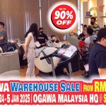 24 Dec 2024–5 Jan 2025: OGAWA Year-End Warehouse Clearance Sale! Up To 90% Off Massage Chairs & Massagers!