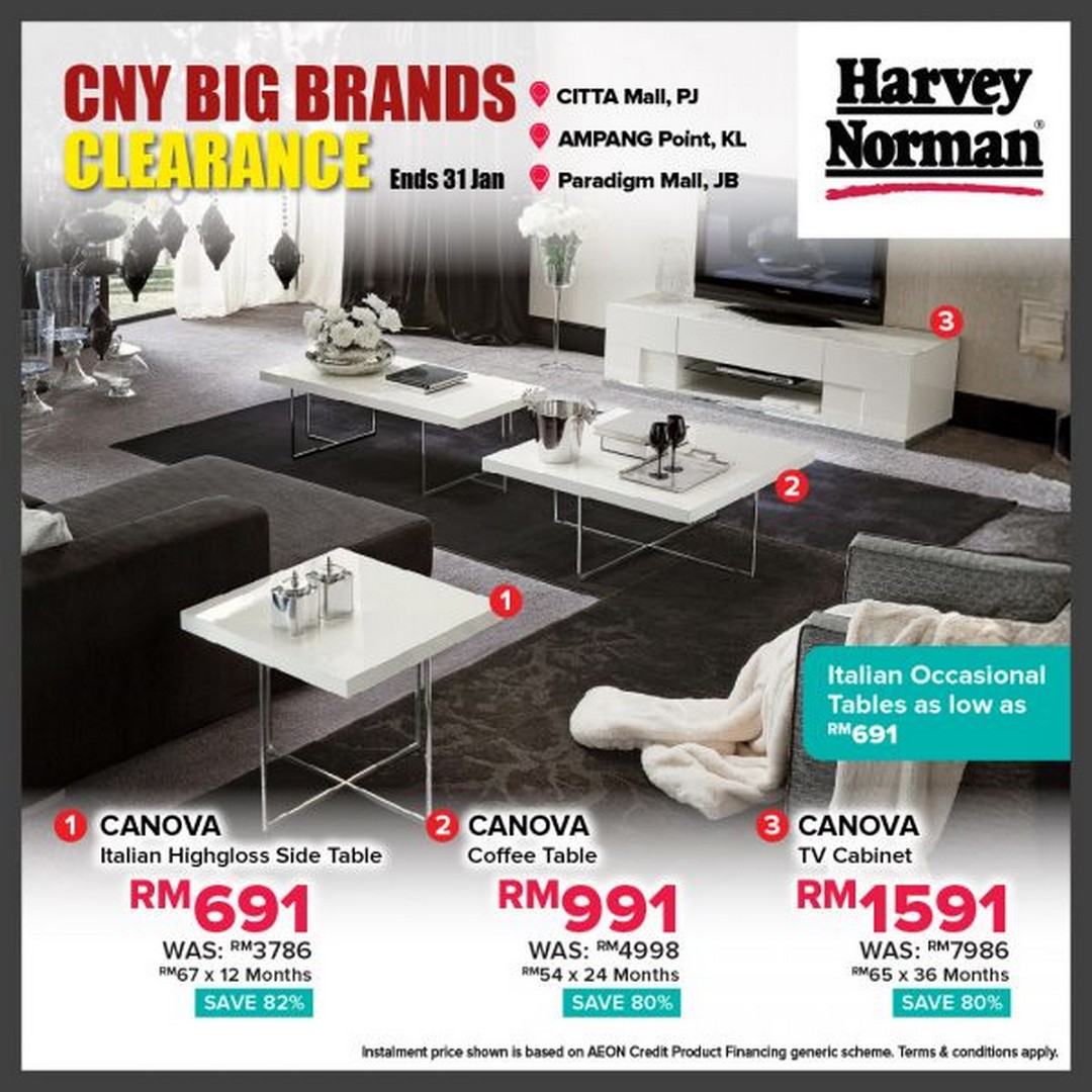 Harvey-Norman-CNY-Big-Brands-Clearance-Sale-11 - Electronics & Computers Furniture Home & Garden & Tools Home Appliances Home Decor Johor Kitchen Appliances Kuala Lumpur Selangor Warehouse Sale & Clearance in Malaysia