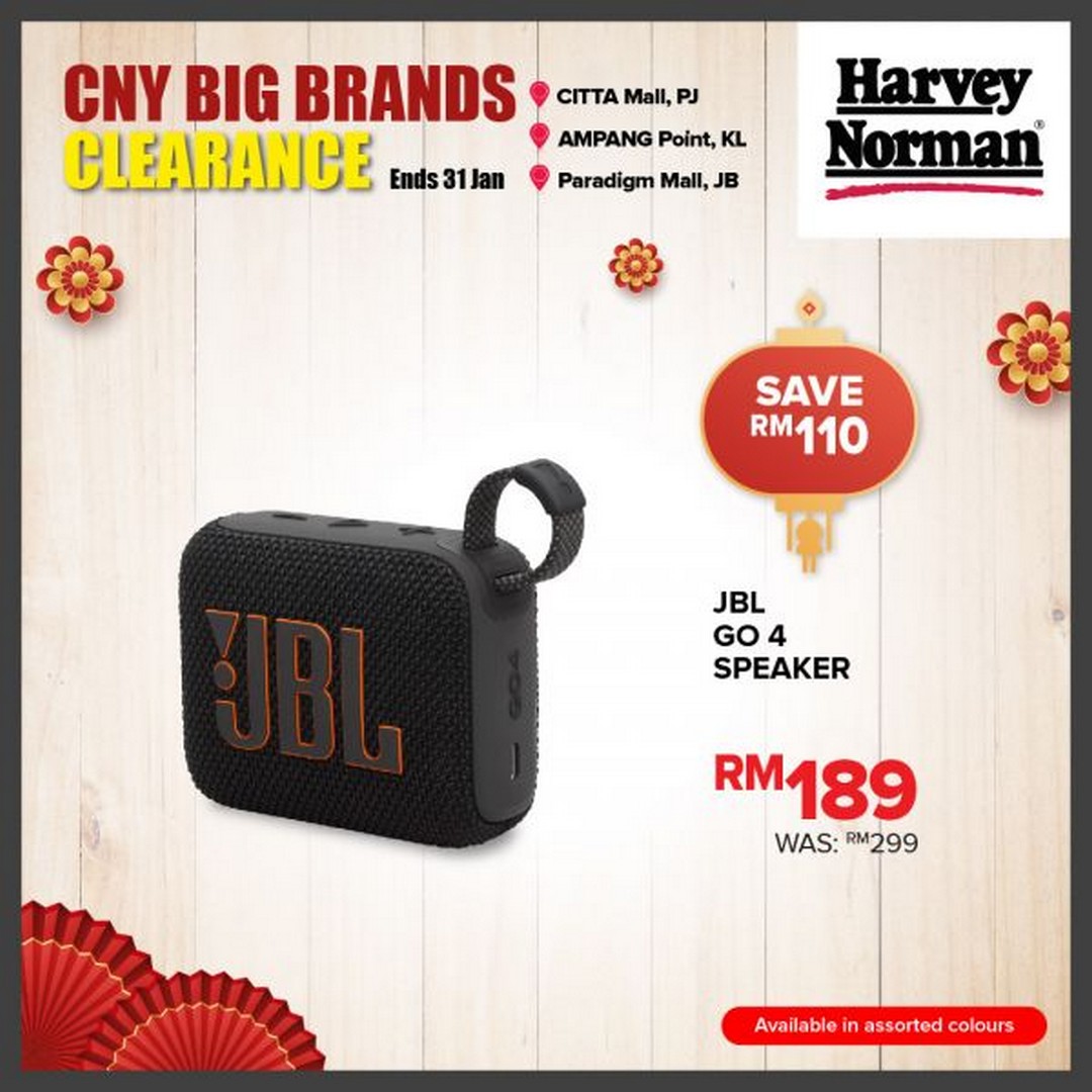 Harvey-Norman-CNY-Big-Brands-Clearance-Sale-5 - Electronics & Computers Furniture Home & Garden & Tools Home Appliances Home Decor Johor Kitchen Appliances Kuala Lumpur Selangor Warehouse Sale & Clearance in Malaysia