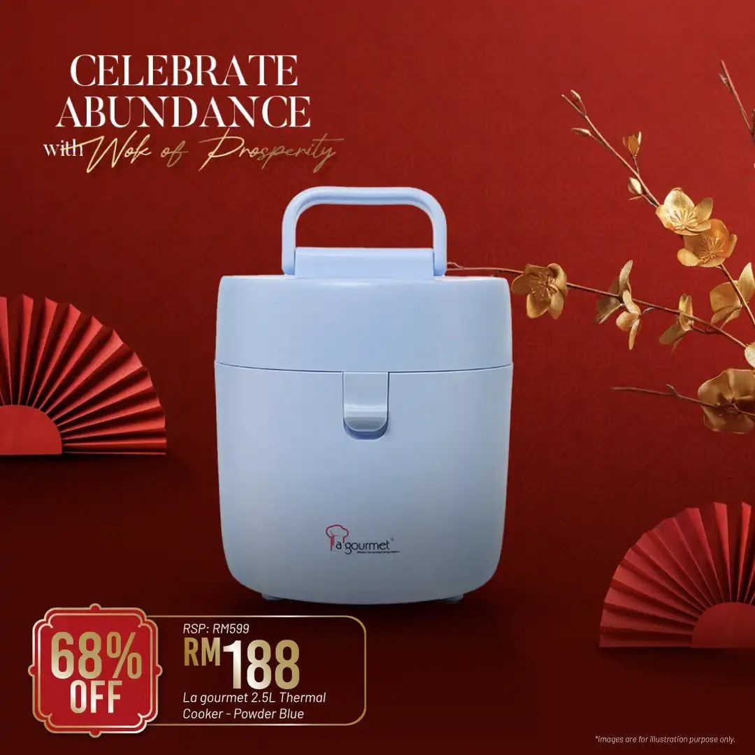 La-Gourmet-Malaysia-Chinese-New-Year-Sale-with-Exclusive-Rebates-6 - Electronics & Computers Home & Garden & Tools Johor Kedah Kelantan Kitchen Appliances Kitchenware Kuala Lumpur Malaysia Sales Melaka Negeri Sembilan Online Store Pahang Penang Perak Perlis Putrajaya Sabah Sarawak Selangor Terengganu