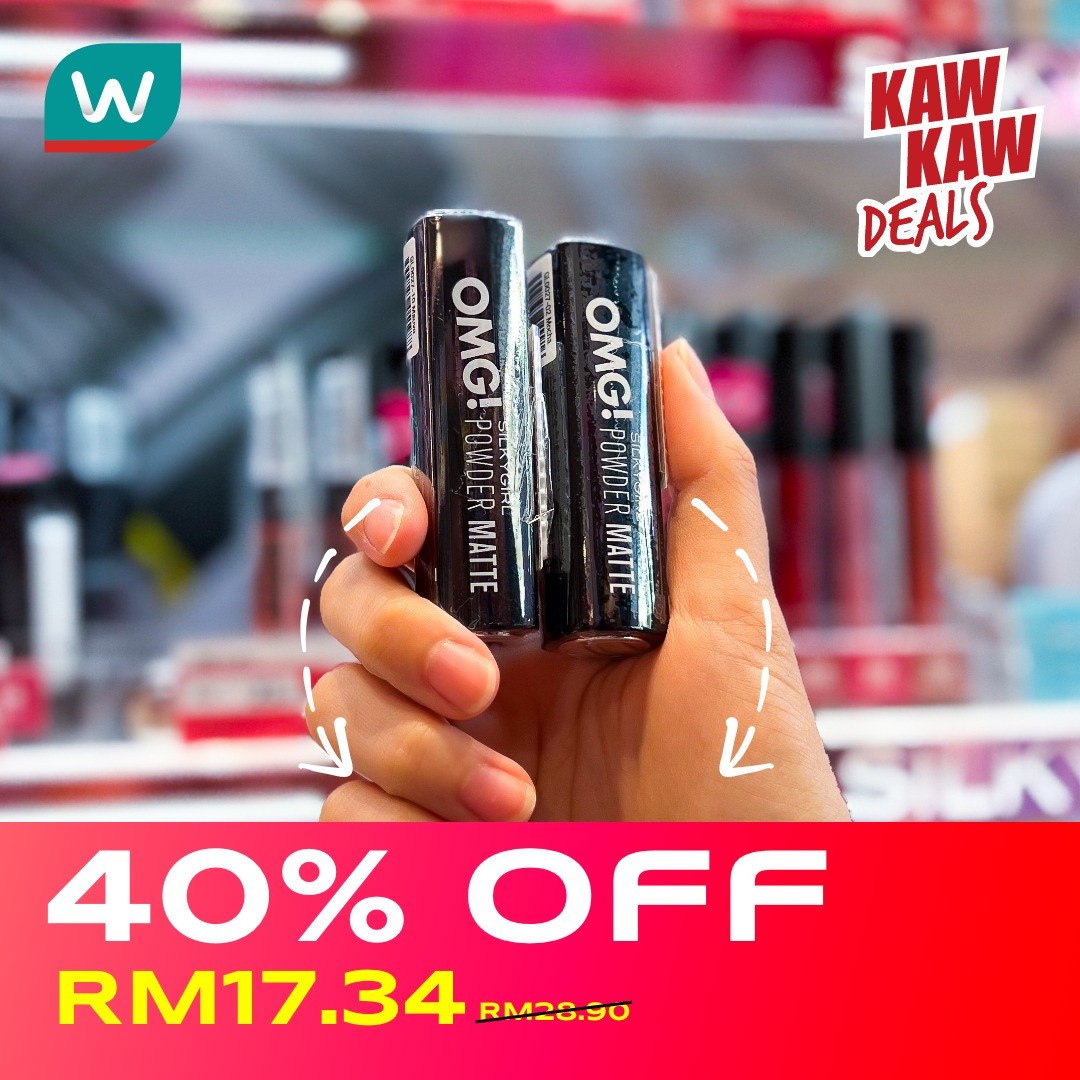 Watsons-Malaysia-Cosmetics-40-Off-Promotion-12 - Beauty & Health Cosmetics Johor Kedah Kelantan Kuala Lumpur Melaka Nationwide Negeri Sembilan Online Store Pahang Penang Perak Perlis Promotions & Freebies Putrajaya Sabah Sarawak Selangor Terengganu