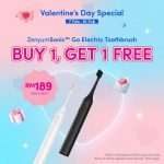 Now till 16 February 2025: Zenyum Malaysia, Valentine’s Day Promotion: Buy 1 Get 1 Free Offer on ZenyumSonic™ Electric Toothbrushes