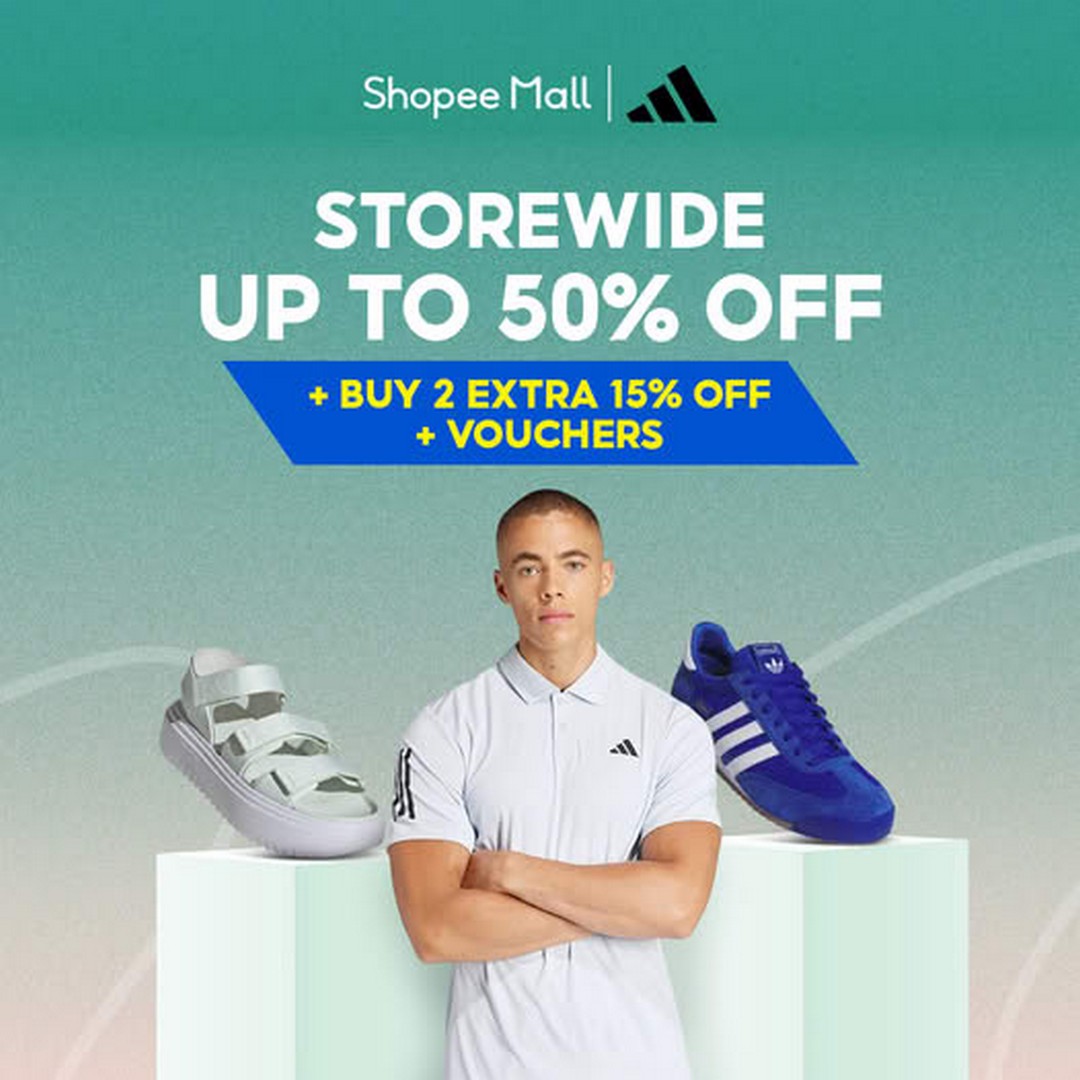 19-22 March 2025: Shopee – Adidas Sale: Up to 30% Off, Extra 15% Off on ...