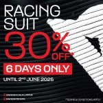 Now till 2 June 2025: Dainese Malaysia: Up to 30% OFF on Racing Suits – Limited Time Motorcycle Gear Promotion