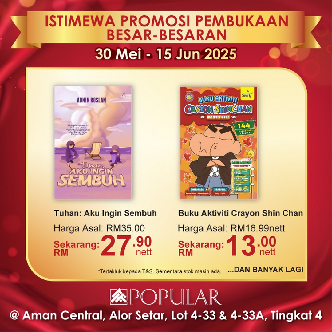 POPULAR-Bookstore-Alor-Setar-Grand-Opening-10 - Books & Magazines Kedah Promotions & Freebies Stationery