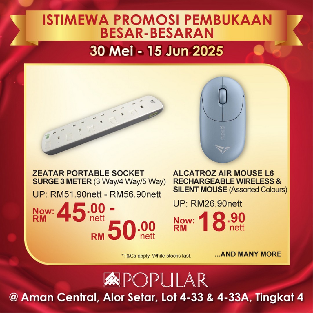 POPULAR-Bookstore-Alor-Setar-Grand-Opening-13 - Books & Magazines Kedah Promotions & Freebies Stationery