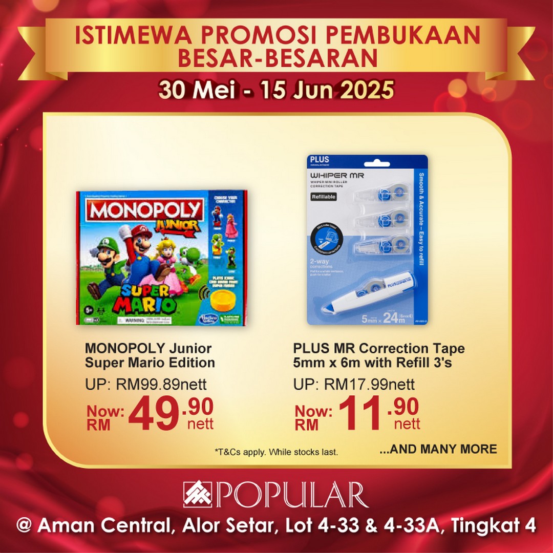 POPULAR-Bookstore-Alor-Setar-Grand-Opening-14 - Books & Magazines Kedah Promotions & Freebies Stationery