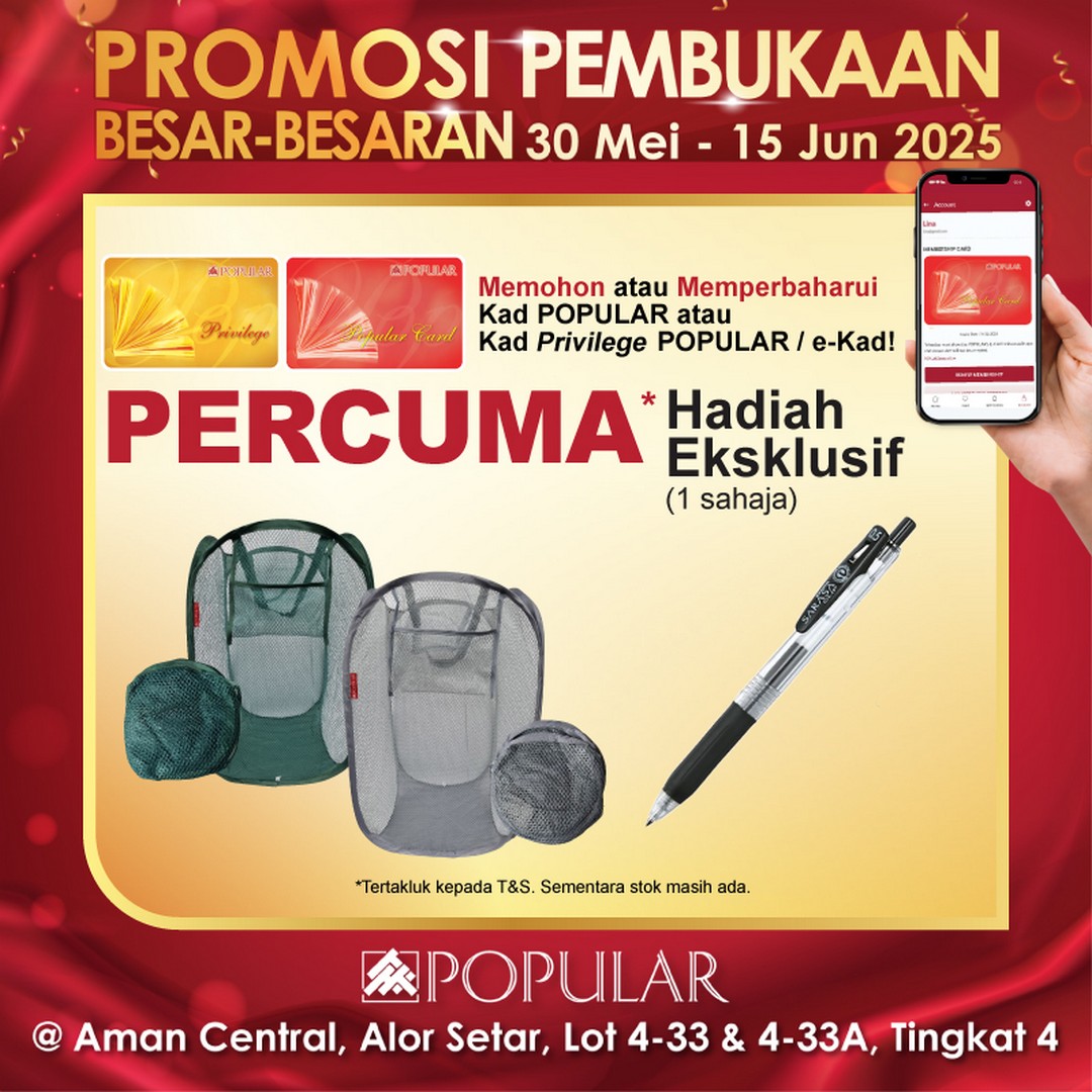 POPULAR-Bookstore-Alor-Setar-Grand-Opening-18 - Books & Magazines Kedah Promotions & Freebies Stationery