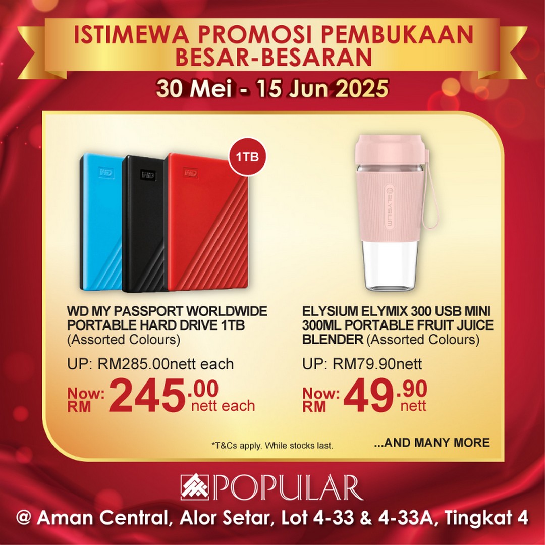 POPULAR-Bookstore-Alor-Setar-Grand-Opening-6 - Books & Magazines Kedah Promotions & Freebies Stationery