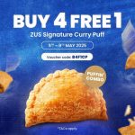 5-9 May 2025: ZUS Coffee Malaysia – Buy 4, Get 1 Free ZUS Signature Curry Puff: Promotion for Pick-Up via App Only