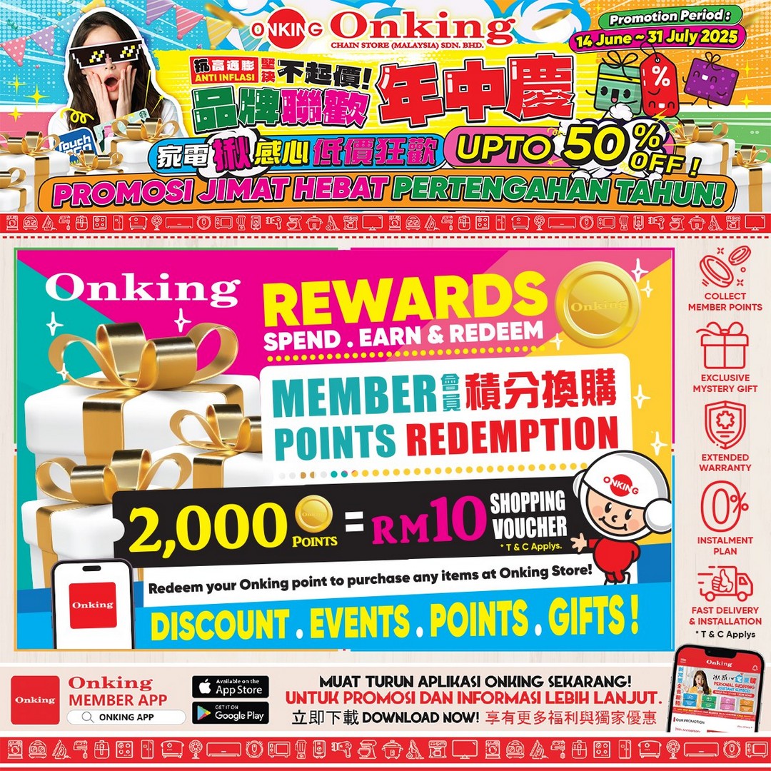 Onking-Malaysia-Mid-Year-Great-Deals-9 - Electronics & Computers Home Appliances IT Gadgets Accessories Johor Kedah Kelantan Kitchen Appliances Kuala Lumpur Melaka Negeri Sembilan Pahang Penang Perak Perlis Promotions & Freebies Putrajaya Sabah Sales Happening Now In Malaysia Sarawak Selangor Terengganu