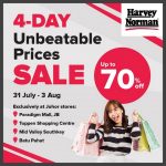 31 July–3 August 2025: Harvey Norman Malaysia: Up to 70% Off Big Bargains Across Appliances, Gadgets & More
