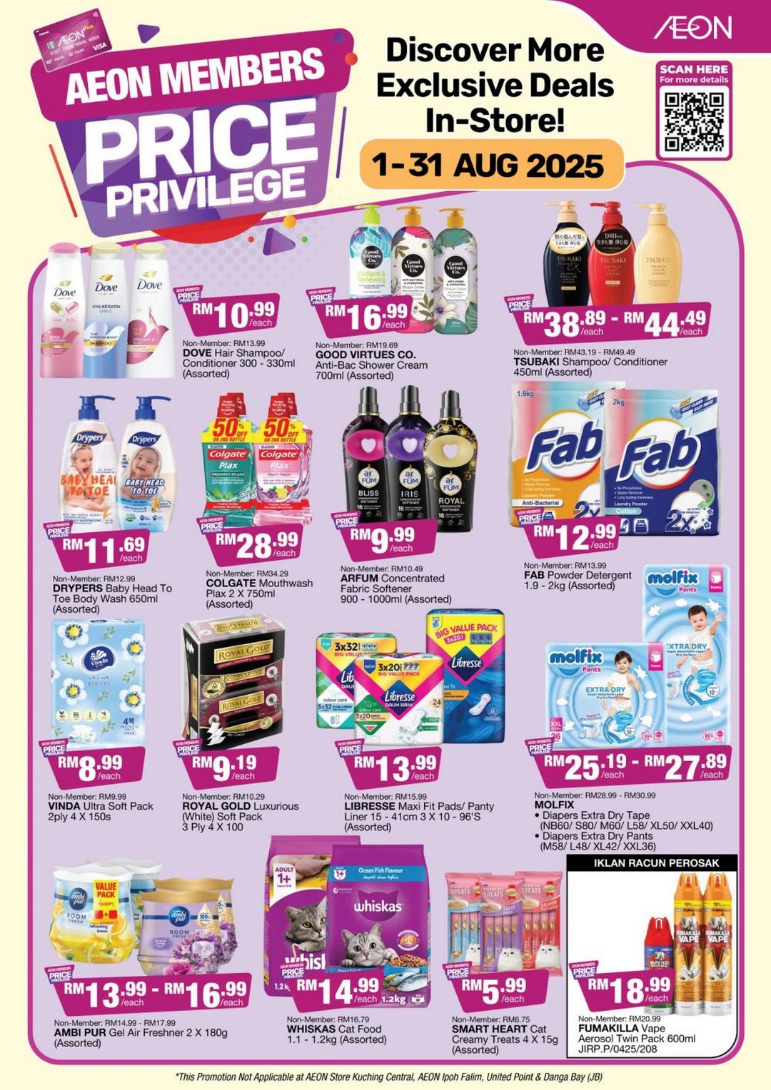 1–31 August 2025: AEON Malaysia – Member Price Privilege Deals Across ...