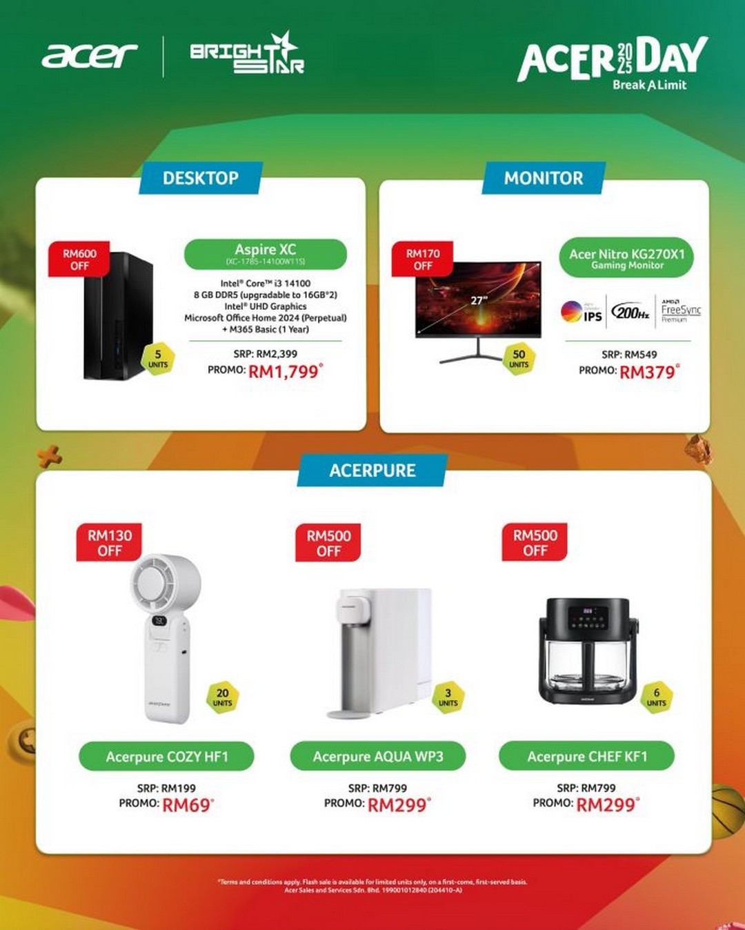 Acer-Day-2025-Flash-Sale-1 16 August 2025: Acer Day 2025 Flash Sale at IOI City Mall Putrajaya: One-Day Special Edition Promotion with Discounts up to RM1,430