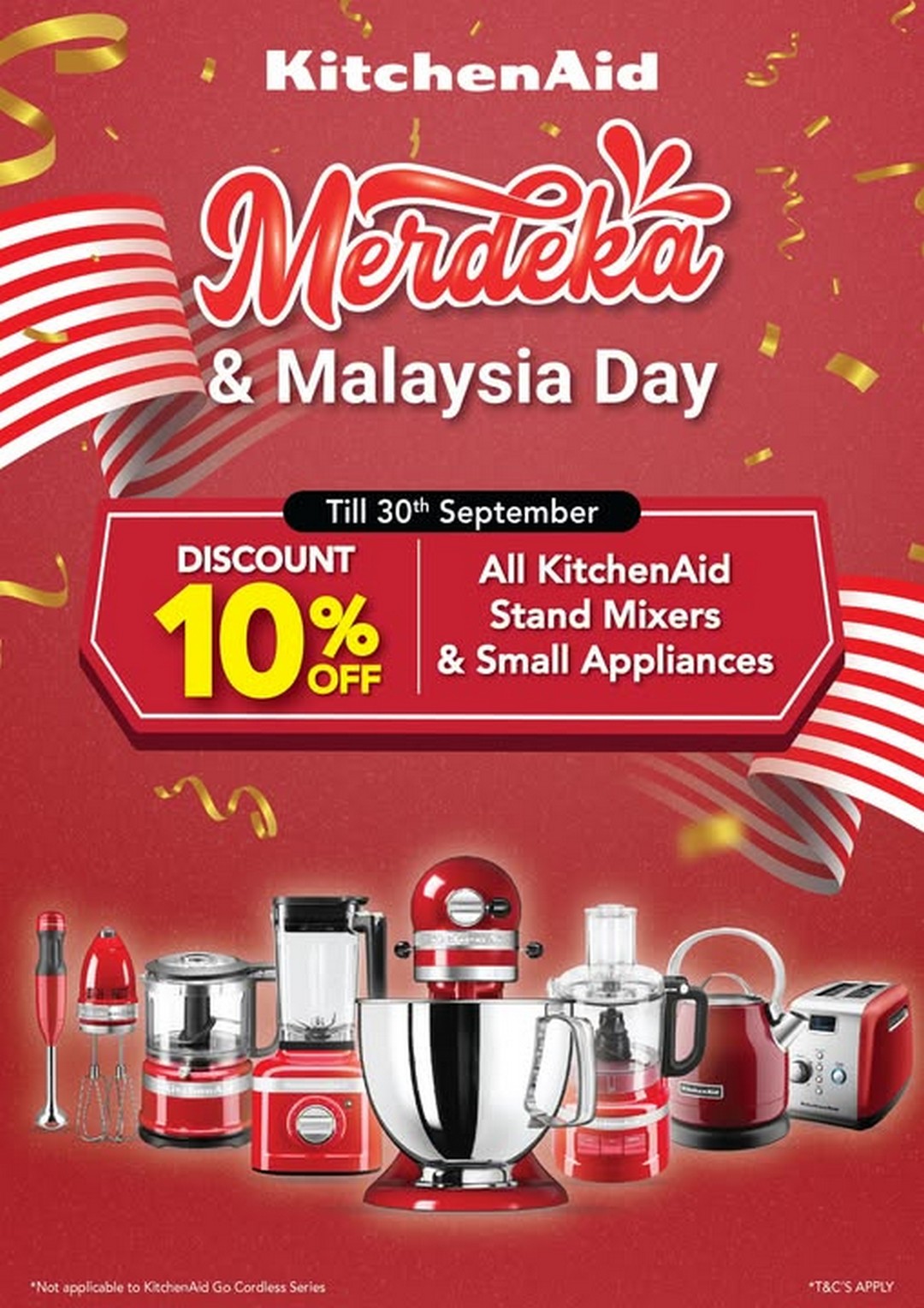 HomePro-Malaysia-KitchenAid-Merdeka-Sale Now till 30 September 2025: HomePro Malaysia: KitchenAid Merdeka Sale: 10% OFF Stand Mixers & Small Appliances