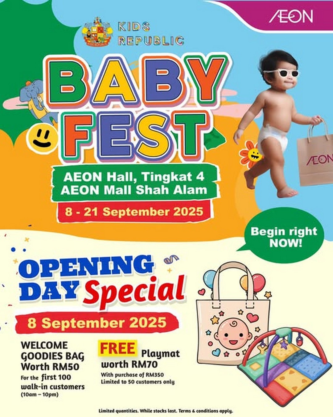 AEON-Malaysia-Baby-Fest-Opening-Day-Special-Promotion 8-21 September 2025: AEON Malaysia: Baby Fest Opening Day Special Promotion at AEON Mall Shah Alam