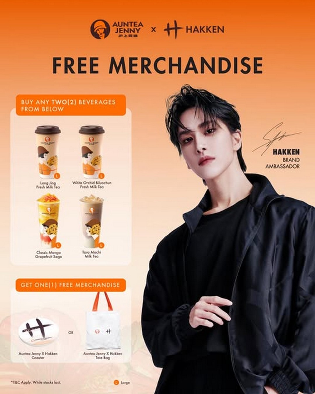 Auntea-Jenny-Malaysia-Sip-Collect-with-Hakken-Promotion Now till 15 September 2025: Auntea Jenny Malaysia Sip & Collect with Hakken Promotion – Free Tote Bag or Coaster with Every Purchase
