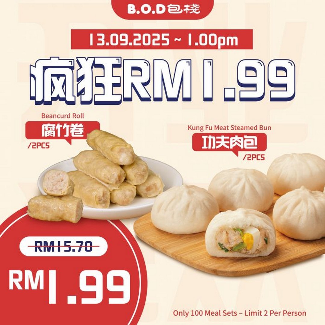 B.O.D-Mid-Valley-Grand-Opening-Promotion-1 13-30 September 2025: B.O.D Mid Valley: Grand Opening Promotion: RM1.99 Buns, Value Sets & 20% Off Frozen Deals