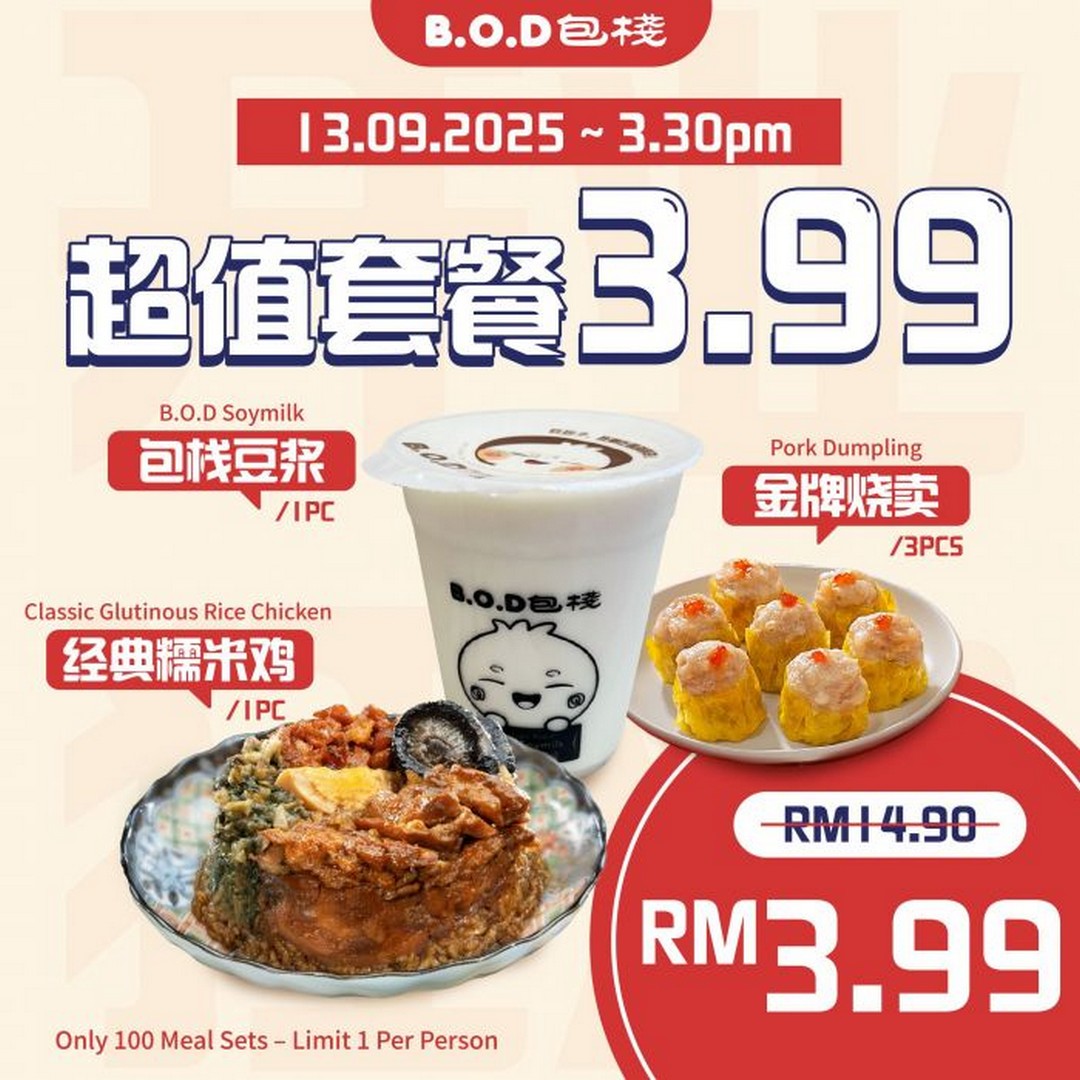 B.O.D-Mid-Valley-Grand-Opening-Promotion-2 13-30 September 2025: B.O.D Mid Valley: Grand Opening Promotion: RM1.99 Buns, Value Sets & 20% Off Frozen Deals