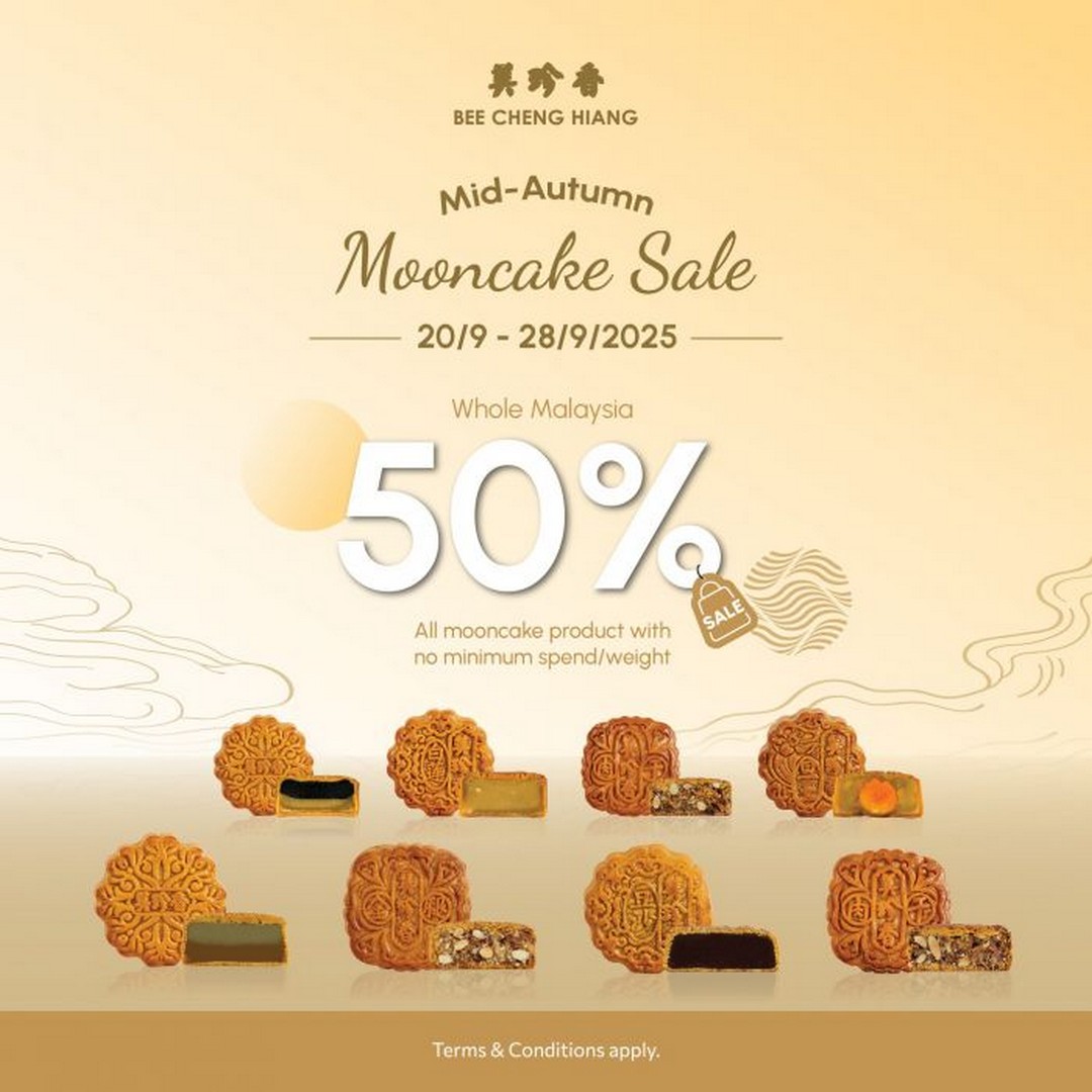 Bee-Cheng-Hiang-Malaysia-Mid-Autumn-Sale 20 September – 12 October 2025: Bee Cheng Hiang Malaysia Mid-Autumn Sale with 50% Off Mooncakes & 30% Off Cookies