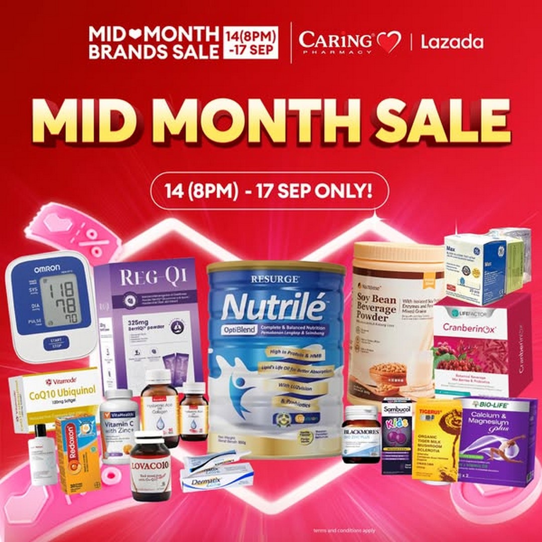 CARiNG-Pharmacy-Mid-Month-Sale 14-17 September 2025: CARiNG Pharmacy Mid-Month Sale Online Promotion